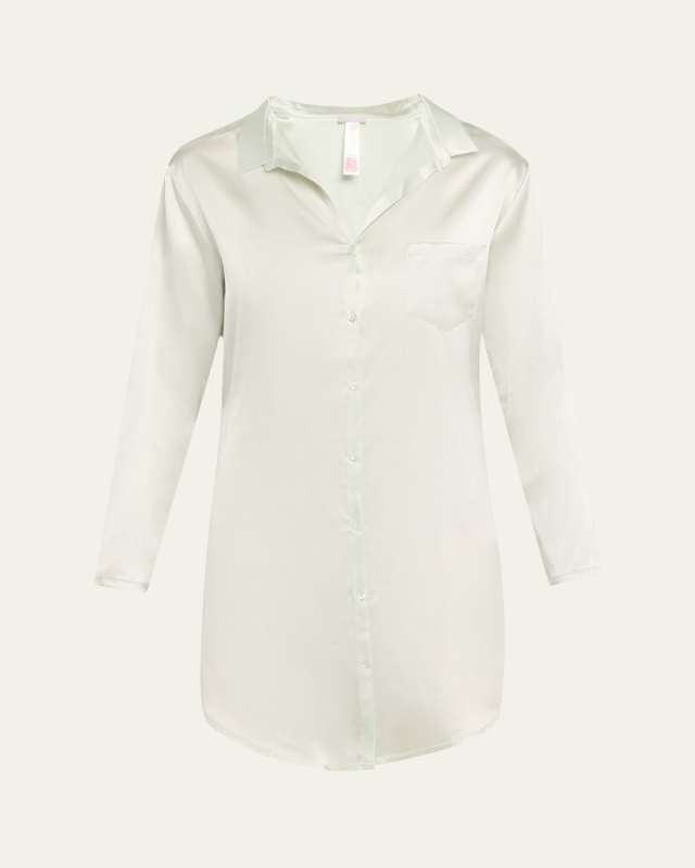 Grand Central Silk Boyfriend Sleepshirt